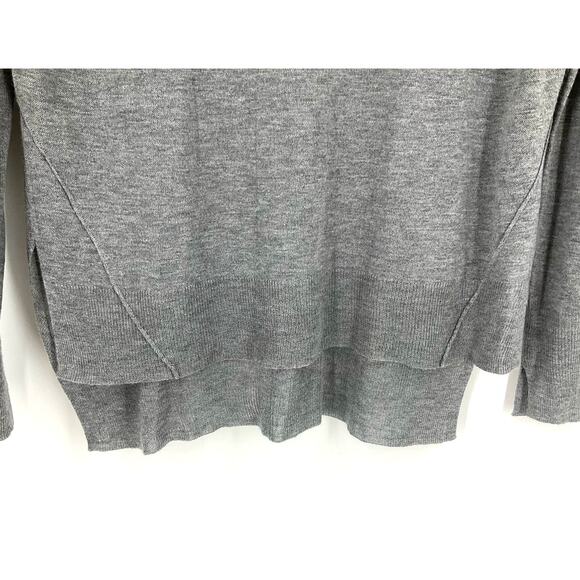 Zara Knit Gray Knit Top Long Sleeves Women's Medium Super Soft - Picture 5 of 7